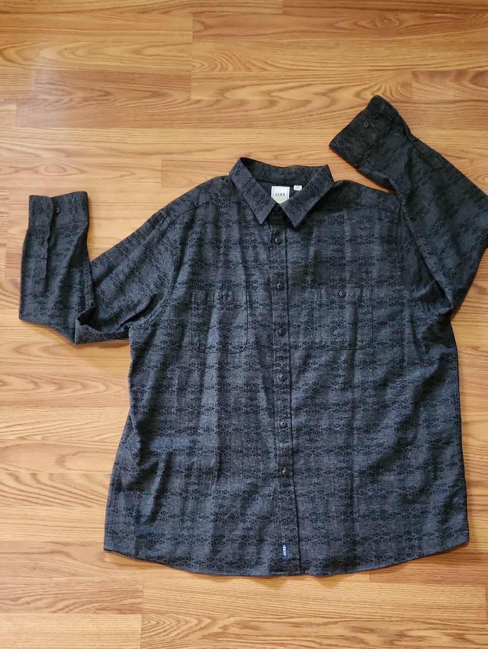 Men's 100% Cotton ROWM Button-Up Shirt Sz 2XB